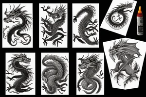 Dragon Breathing fire tattoo idea