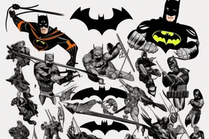 batman and deathstroke tattoo idea