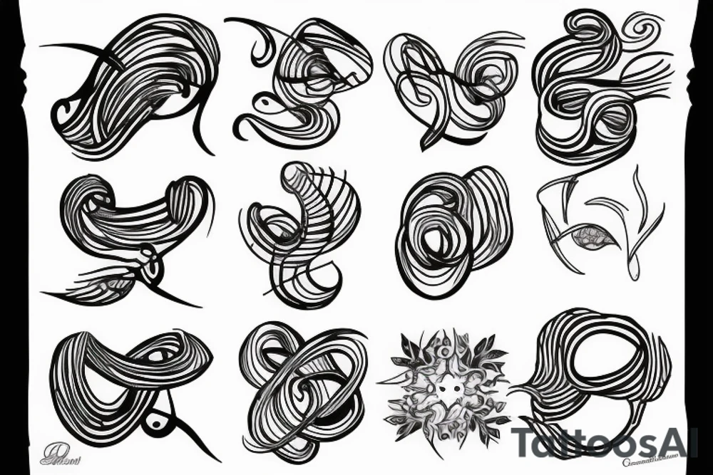continuous line tattoo idea