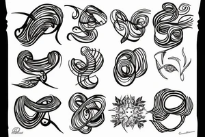 continuous line tattoo idea