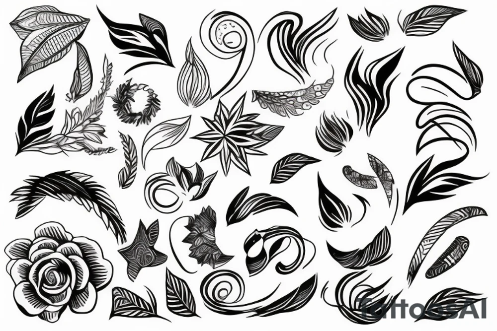 continuous line tattoo idea