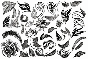 continuous line tattoo idea