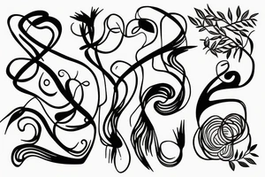 continuous line tattoo idea