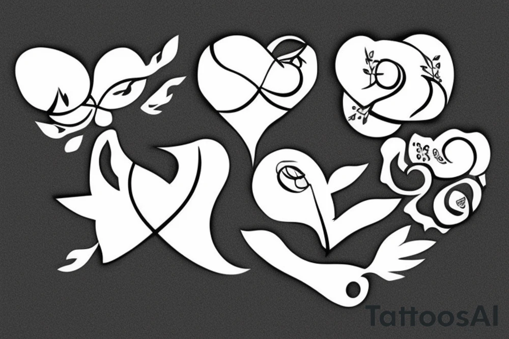 breasts tattoo idea