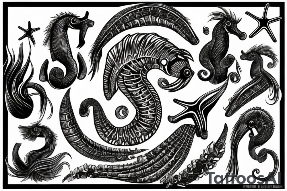 sea horse tattoo idea