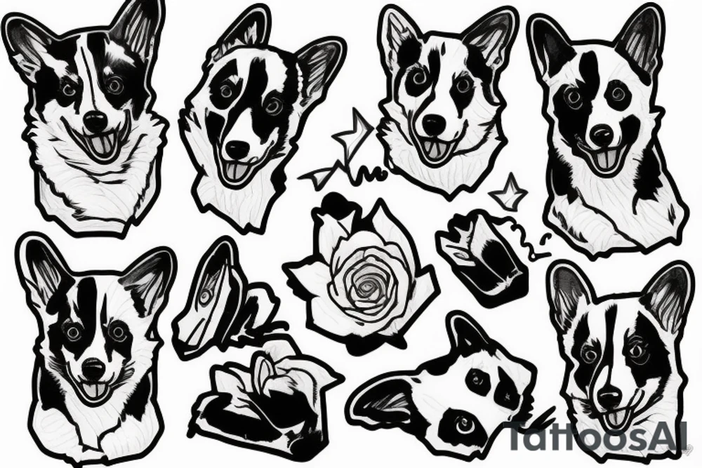 corgi tattoo idea