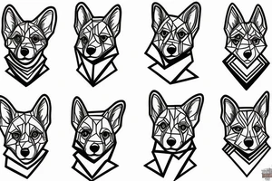 regal corgi tattoo idea