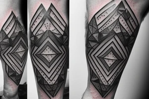 design me a geometric inner arm tattoo from shoulder to wrist that includes a side view of a woman's face. Include lightning strike components with a mix of electrical circuitry tattoo idea