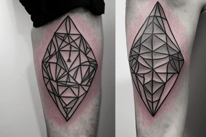 design me a geometric inner arm tattoo from shoulder to wrist that includes a side view of a woman's face. Include lightning strike components with a mix of electrical circuitry tattoo idea