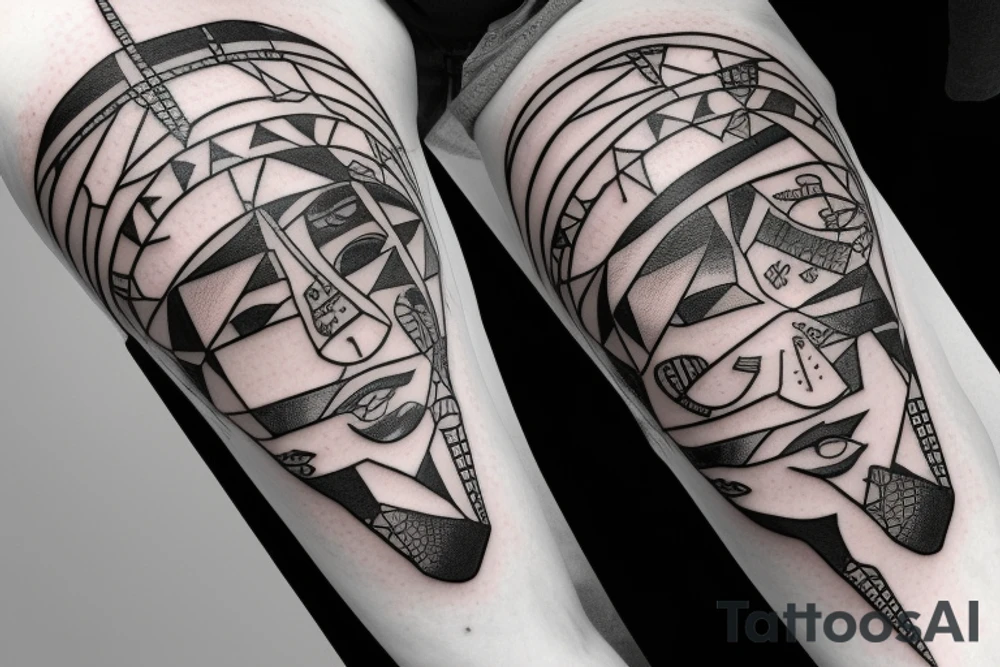 compose for my inner arm from shoulder to wrist, which includes a  lightning strike components with a mix of electrical circuitry tattoo idea