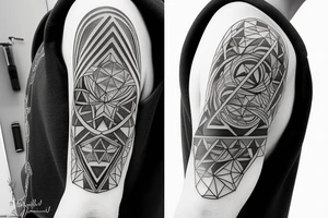 compose for my inner arm from shoulder to wrist, which includes a  lightning strike components with a mix of electrical circuitry tattoo idea