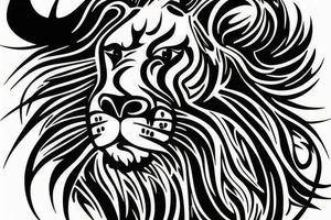 Bull lion tattoo idea