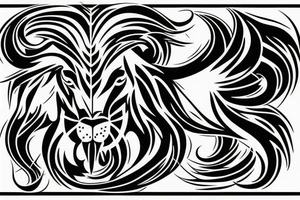 Leo lion Taurus Bull mix tattoo idea