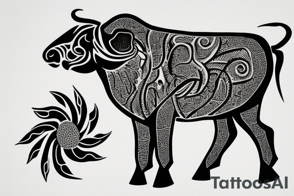 Taurus and Leo tattoo idea