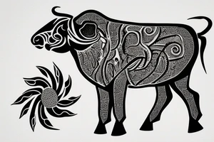 Taurus and Leo tattoo idea