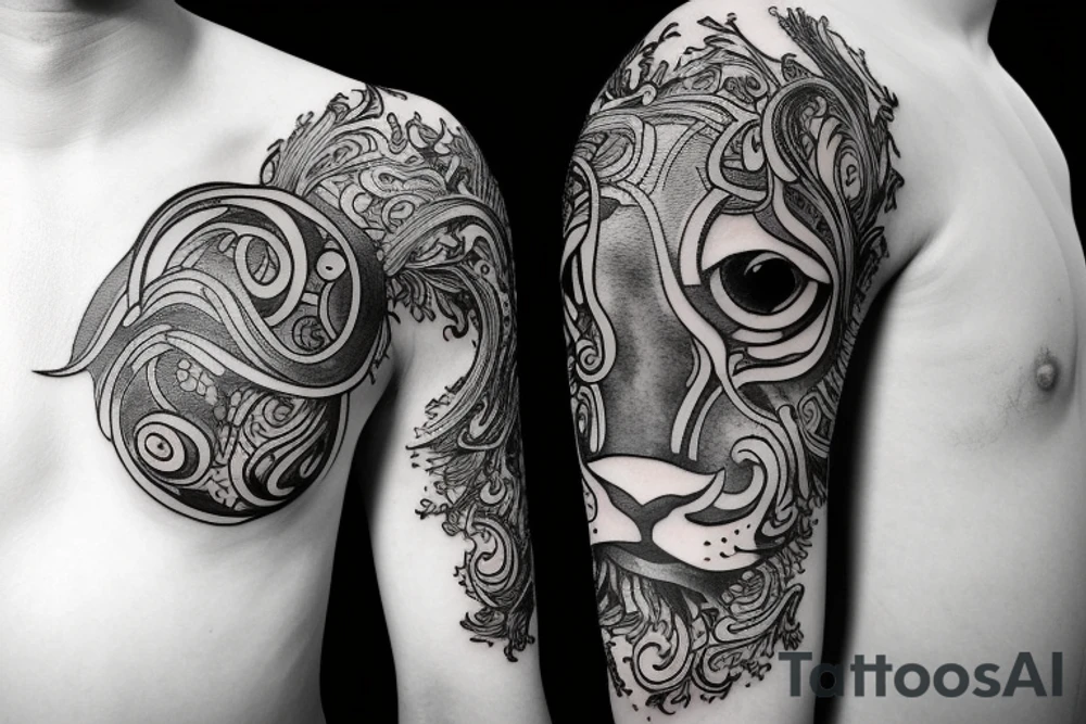 Taurus and Leo tattoo idea