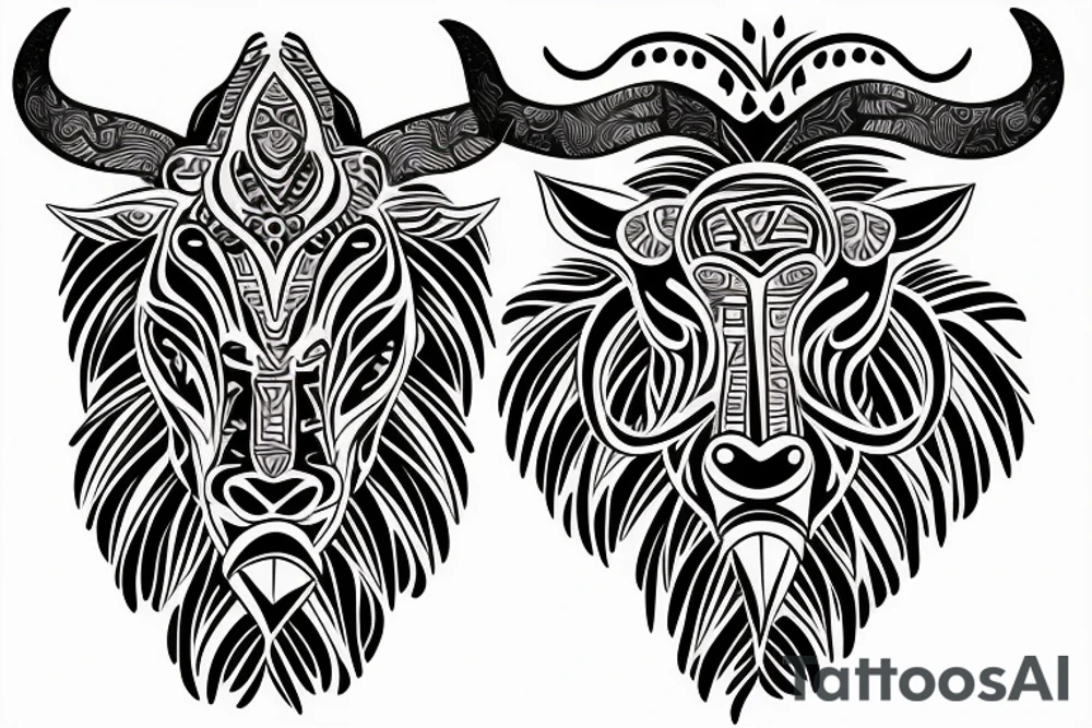 Taurus and Leo tattoo idea