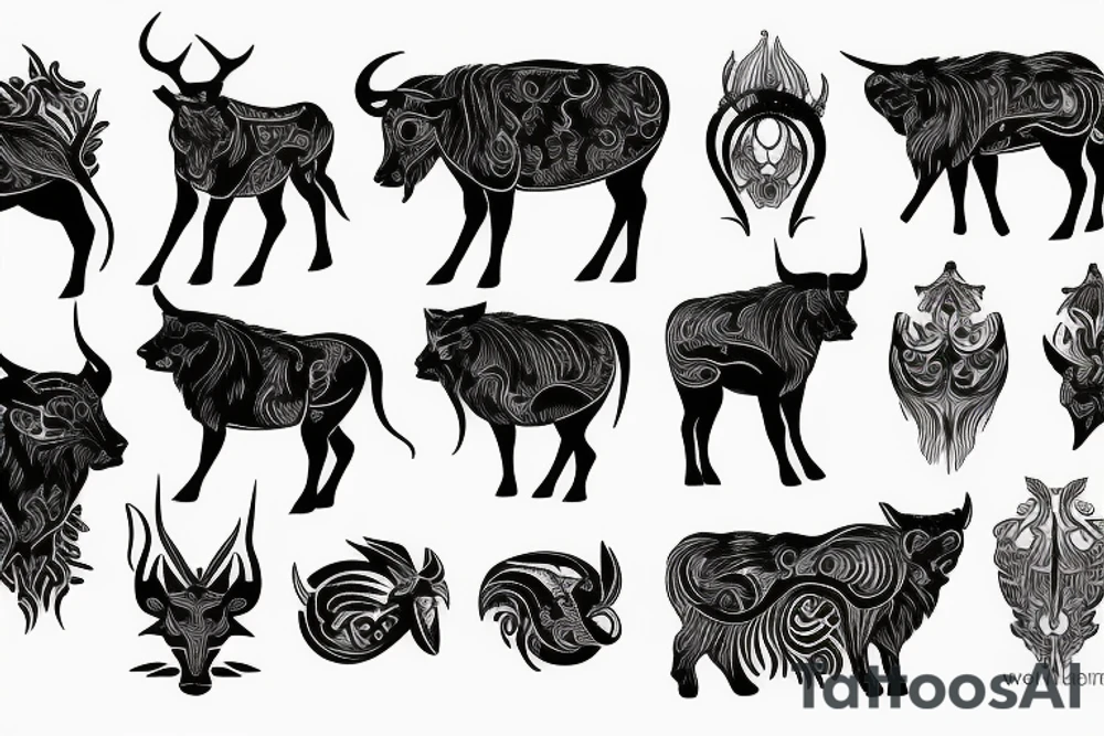 Taurus Leo tattoo idea