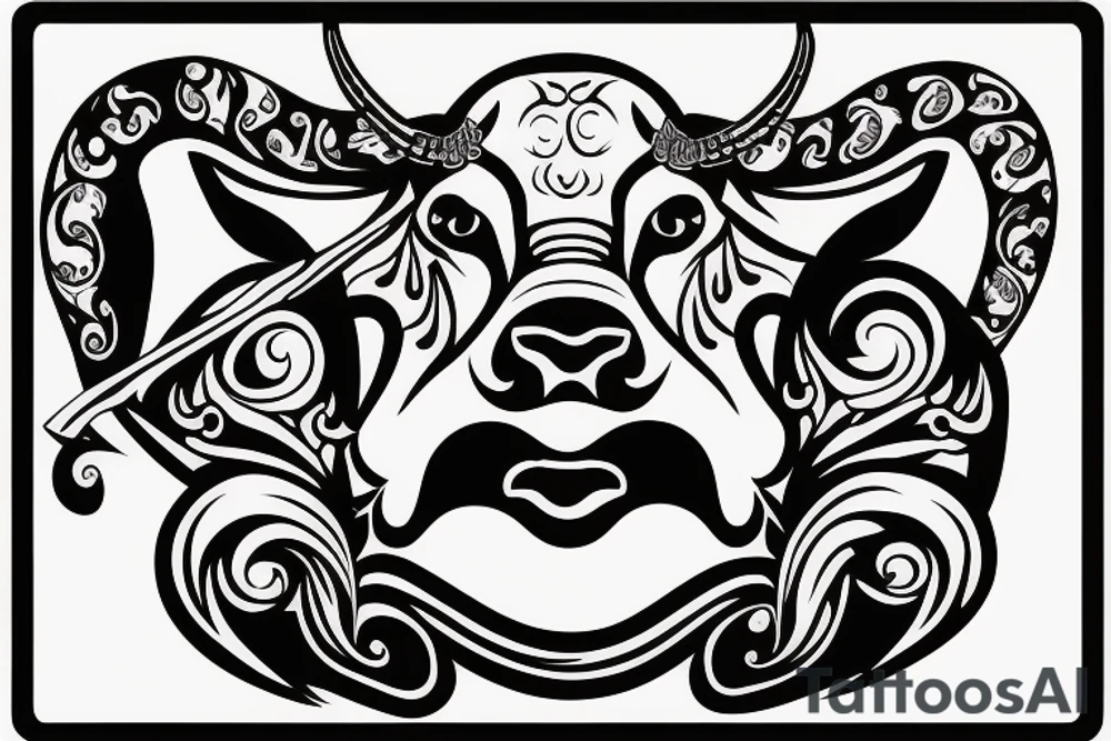 Taurus Bull running tattoo idea
