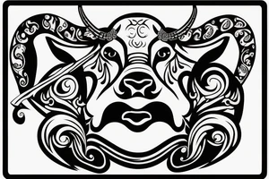 Taurus Bull running tattoo idea