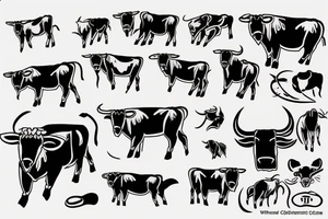 Taurus Bull running tattoo idea