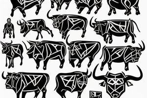 Taurus Bull running tattoo idea