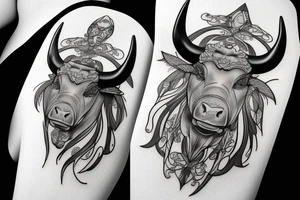 Taurus Bull running tattoo idea