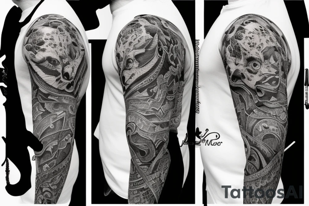 Taurus Bull body tattoo idea