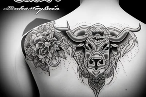 Taurus Bull running tattoo idea