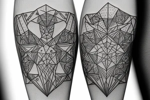 Taurus walking fine line outline tattoo idea