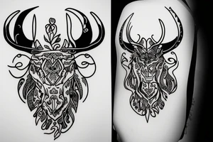 Taurus walking tattoo idea