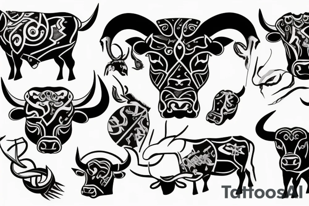 A bull tattoo idea