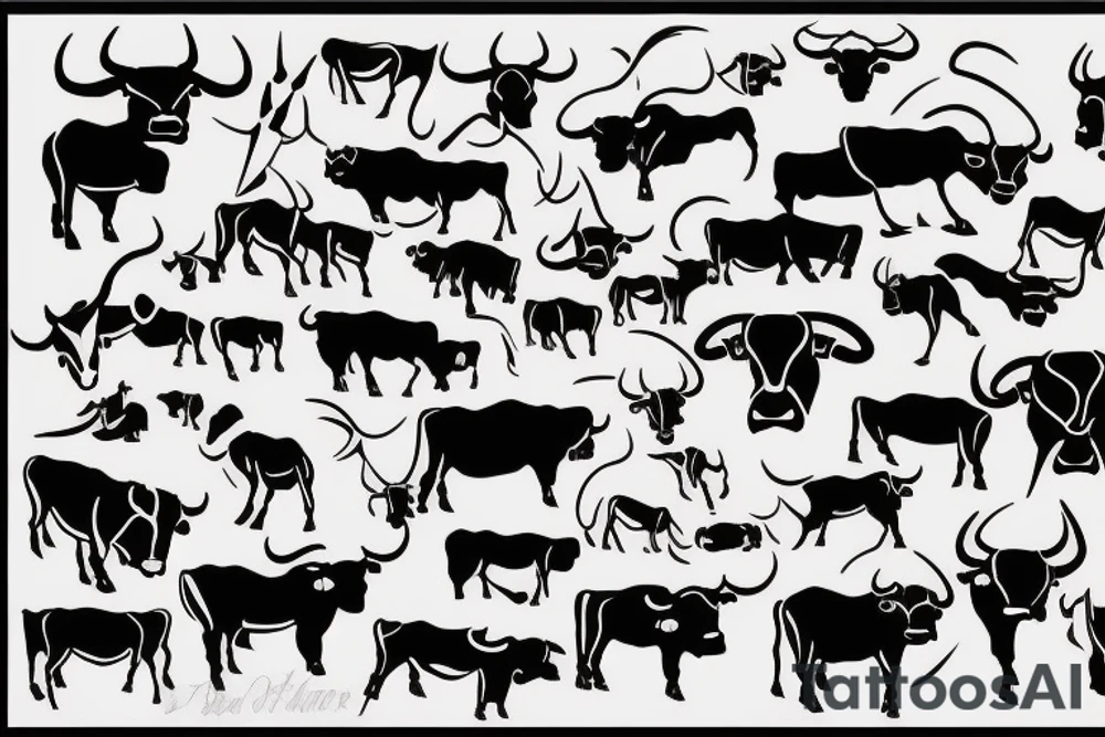 A bull tattoo idea