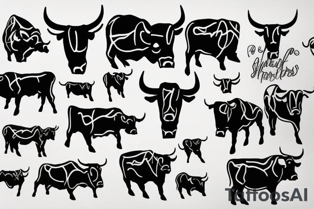 A bull tattoo idea