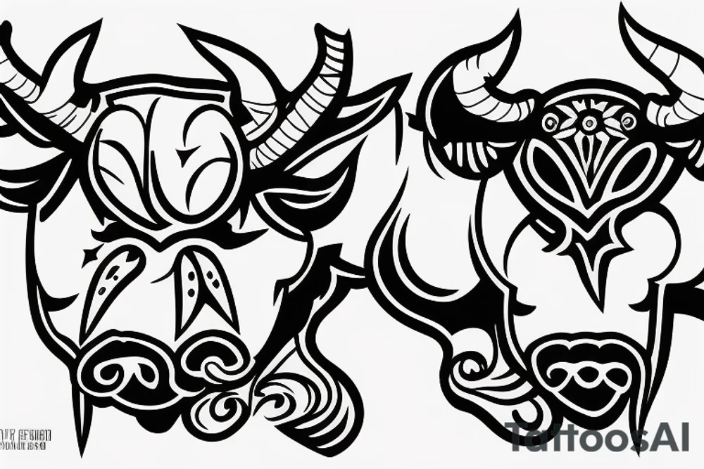 A bull tattoo idea