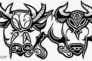A bull tattoo idea