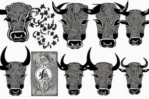 A bull tattoo idea