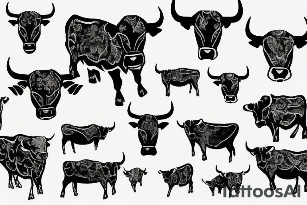 A bull tattoo idea
