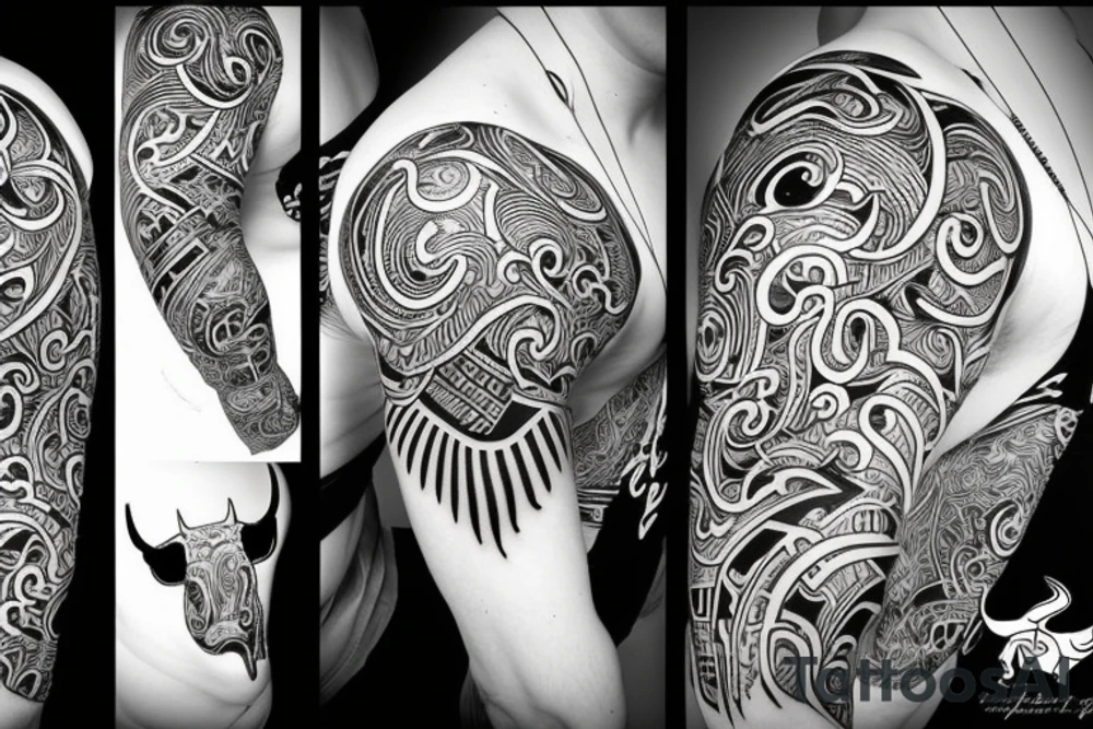 A bull tattoo idea