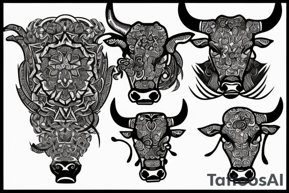 A bull tattoo idea