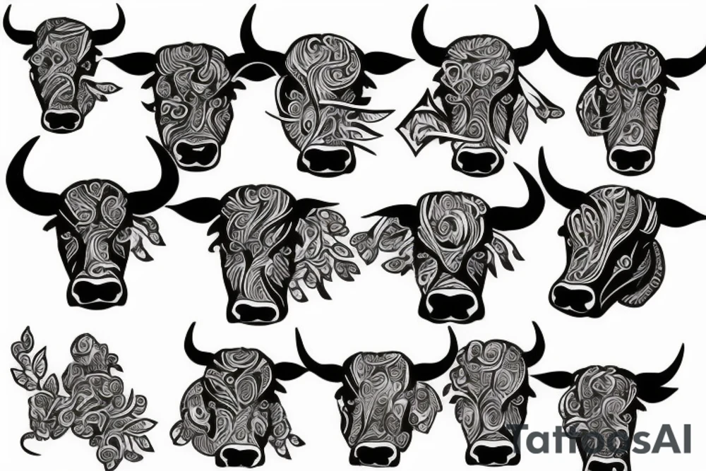A bull tattoo idea