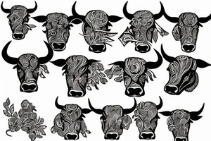 A bull tattoo idea
