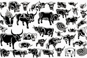A bull tattoo idea