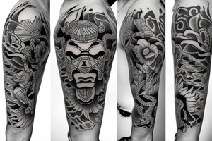 A bull tattoo idea