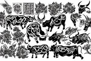 A bull tattoo idea