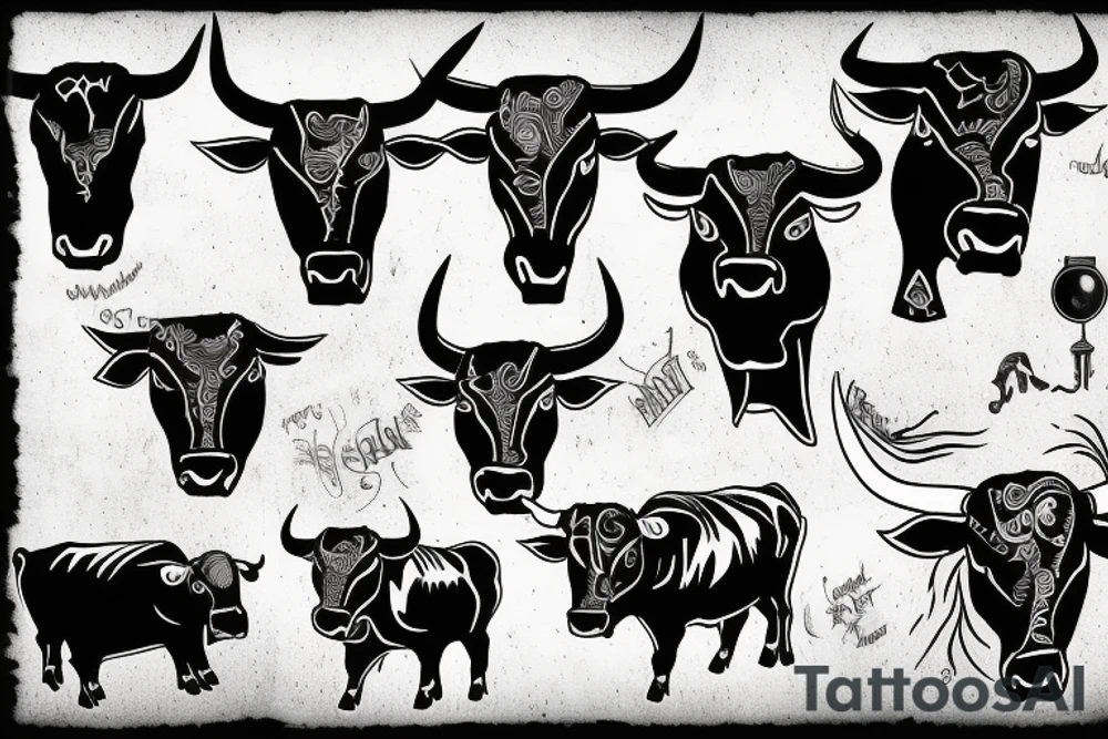 A bull tattoo idea