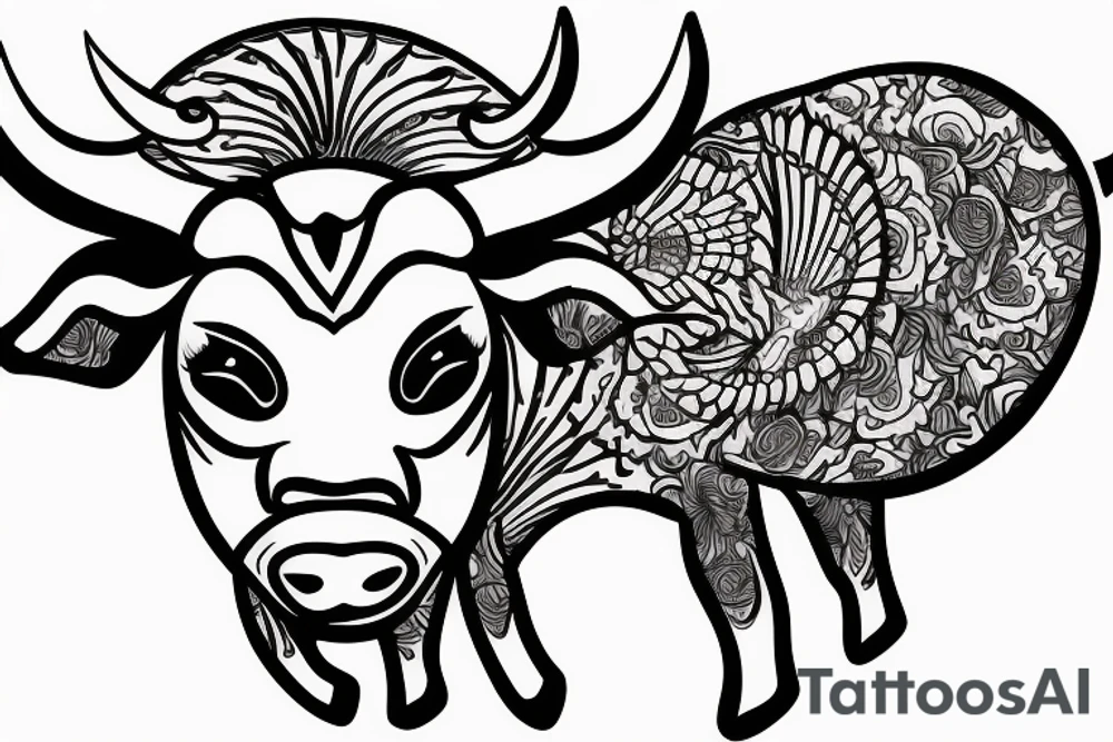 A bull tattoo idea