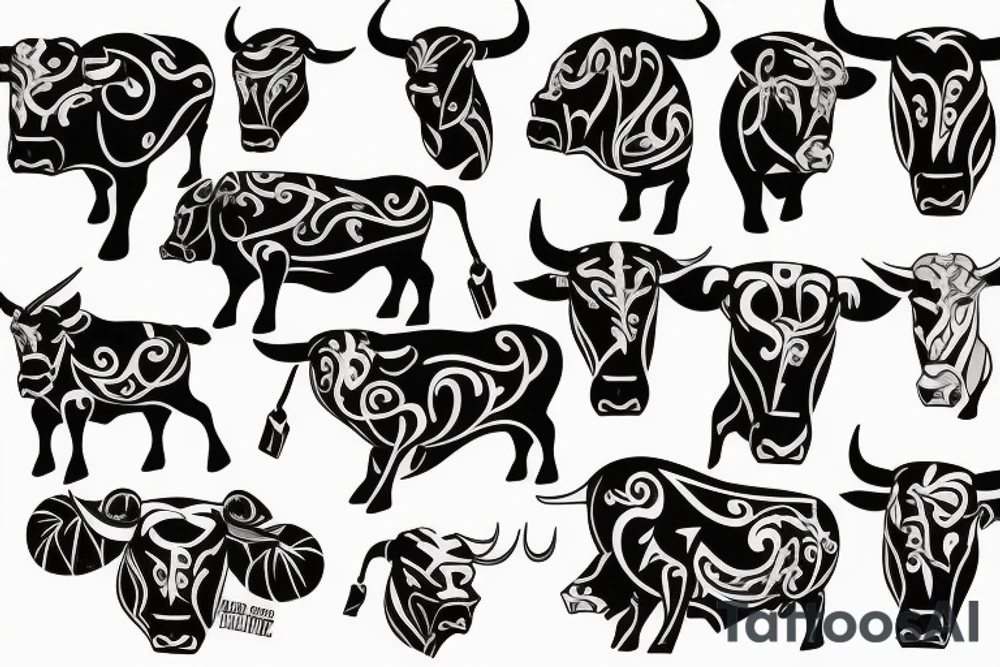 A bull tattoo idea