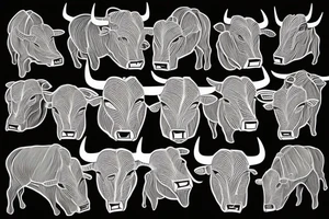 A Bull Taurus walking tattoo idea
