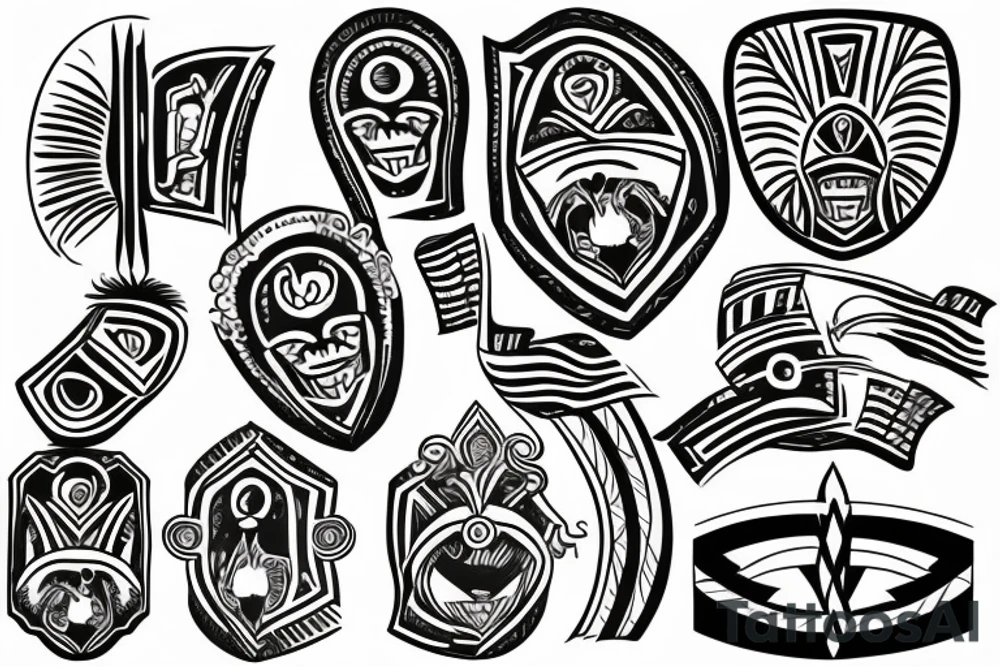 Zulu shield tattoo idea